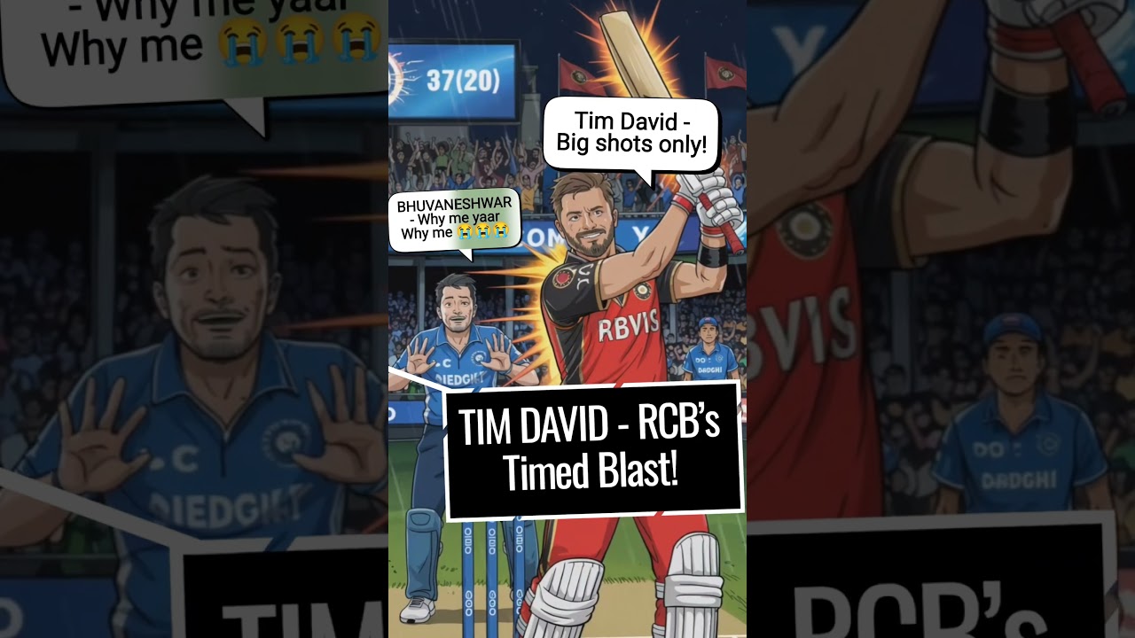 tim david batting 🔥🔥🔥 rcb winning chance - rcb vs dc - ipl 2025 - cricket meme shots