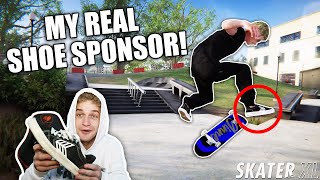 My REAL Shoe Sponsor OFFICIALLY got Added to Skater XL! | Skater XL