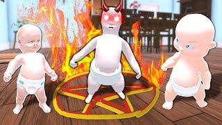 Baby Summons a DEMON & Destroys the House!  Who's Your Daddy 2 Multiplayer