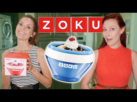 ZOKU Ice Cream Maker, Compact Make and Serve Bowl with Stainless Steel  Freezer Core Creates Soft Serve, Frozen Yogurt, Ice Cream and More in  Minutes