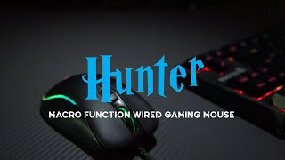 Mouse Gaming Macro RGB Sades Hunter S9