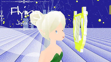 Java 3D: Flying Tinker Bell_10(Odejava)/空飛ぶティンカーベル