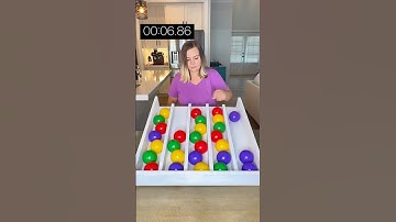 How fast can you solve the color ball sort puzzle? #ballsort #colormatch #games #puzzle #challenge