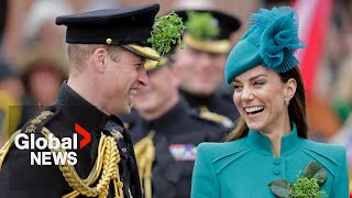 Prince William and Kate celebrate St. Patrick's Day with Irish Guards