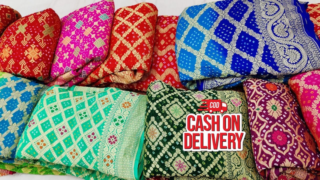 🔥 Pure Upada Khaddi Georgette Janglaw Saree, #bandhejsaree #purechiffonsaree #kcpcsaree #casareewala