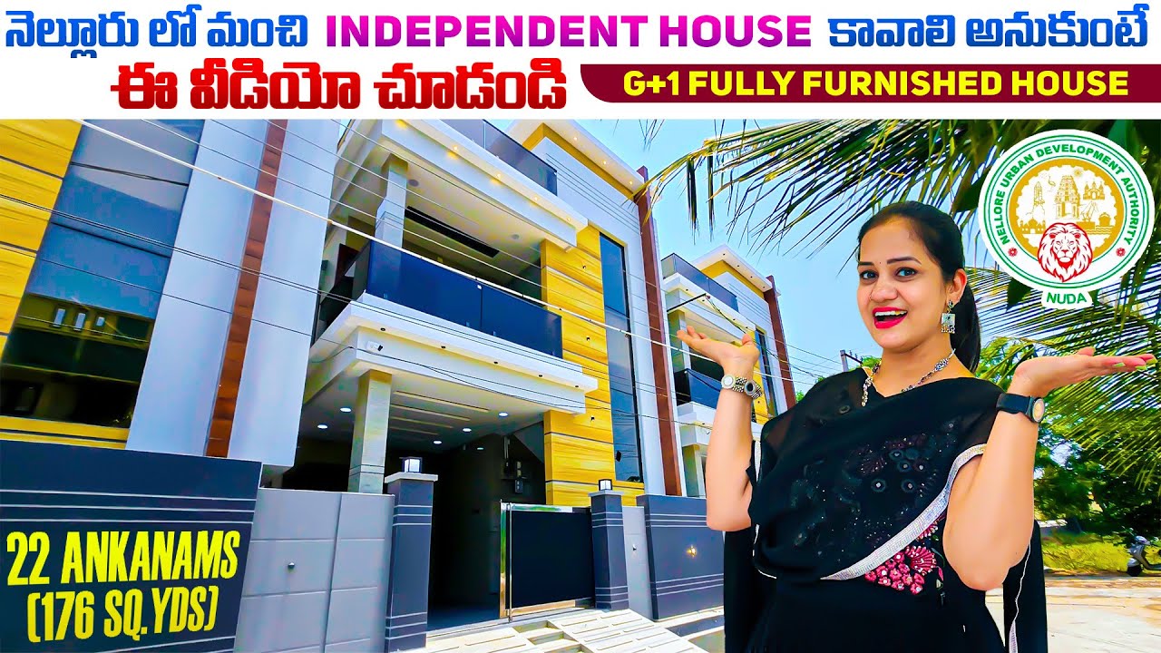 G+1 Fully Furnished House for Sale | 176 Sq.yards | Houses for Sale in Nellore