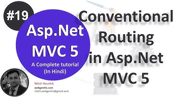 (#19) Conventional Routing in MVC 5 | mvc tutorial for beginners in .net c#