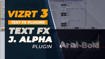 Vizrt 3 Text FX Jitter Alpha Plugin Tutorial