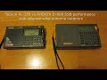 Tecsun PL-330 vs XHDATA D-808 SSB performance with whip antenna outdoors