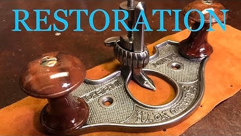 100 Year Old Stanley 71-1/2 Router Plane TOOL RESTORATION
