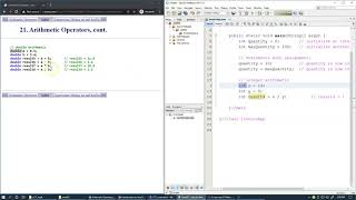 2.5 Assignment and arithmetic operators