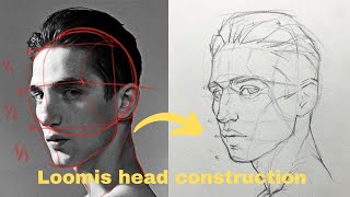 Learn how to draw a portrait in a 3/4 pose using this method