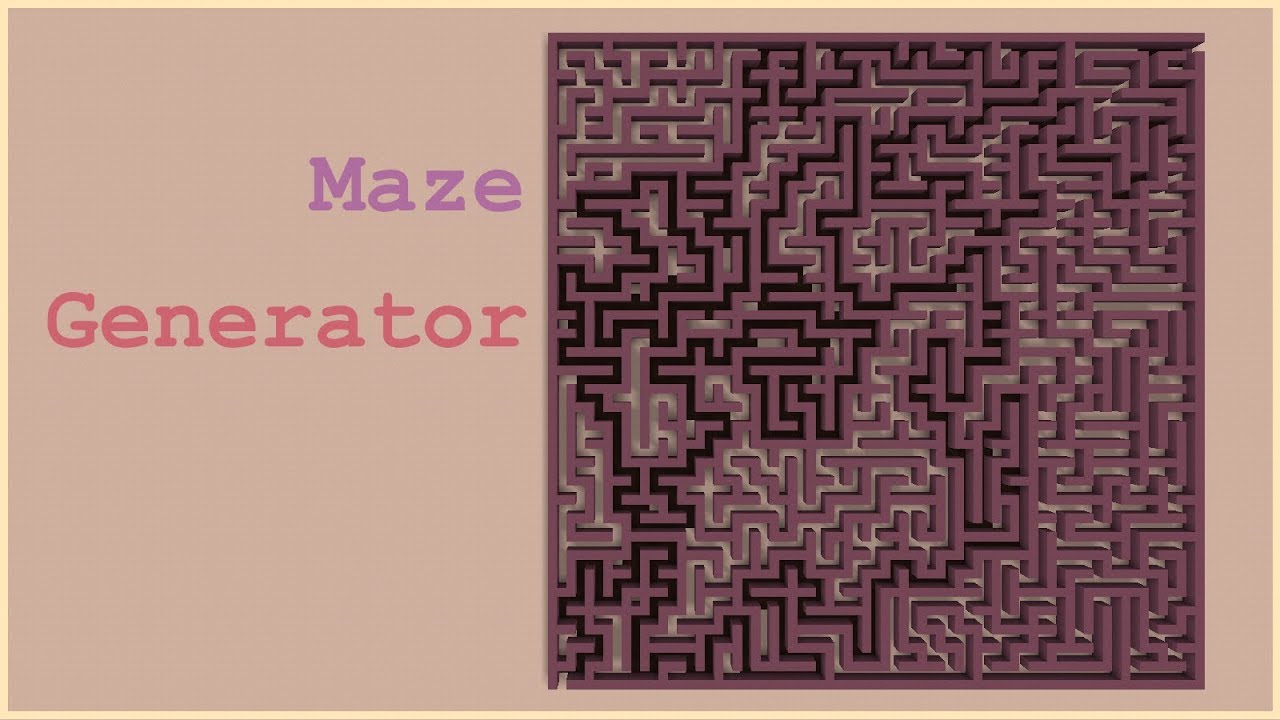 Minecraft Maze generator - YouTube