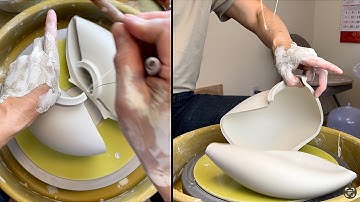 749. Using a Profile Rib Prototype #3 to Throw a Moon Jar with Hsin-Chuen Lin 林新春 圓球瓶刮板測試