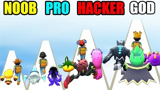 NOOB vs PRO vs HACKER vs GOD in Monsters Squad Rush (Unlocked all Pokémon)