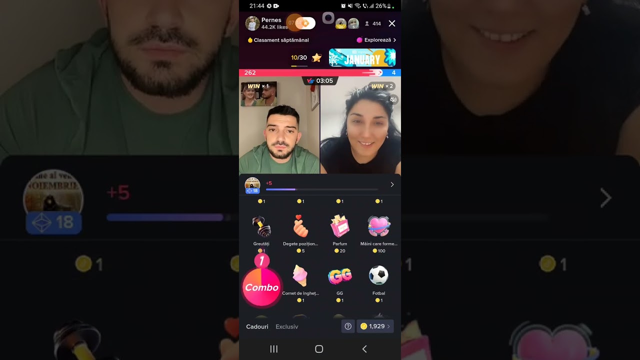 Pernes live pe tik tok- 21 ianuarie- partea 1