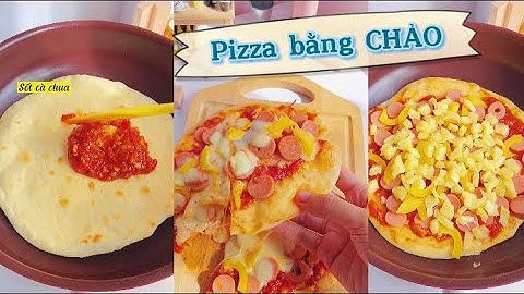 Làm Pizza🍕 bằng chảo siêu đơn giản nè😋| Caphenytv #pizza