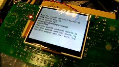SSD2119 LCD Driver Vertical Scrolling Demonstration