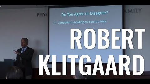 "The Private Sector against Corruption: Lessons of Success" - Robert Klitgaard