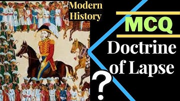 MCQ on Doctrine of Lapse// Modern History #indianhistory #modernhistory