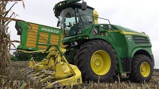 Mais hakselen met John Deere 7750i en demo John Deere 8400i - Dekker Vriezenveen (2016)