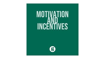 Motivation and Incentives