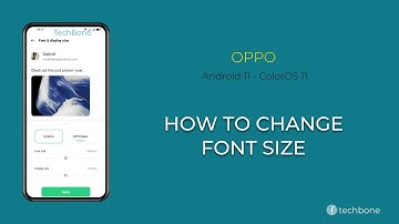 How to Change Font size - Oppo [Android 11 - ColorOS 11]
