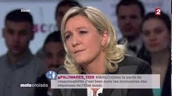 Mots croises - duel — Marine Le Pen (FN-RBM) vs Pierre Moscovici PS