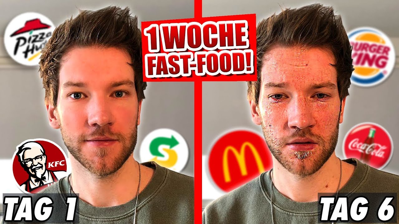 1 WOCHE NUR FAST-FOOD! - YouTube