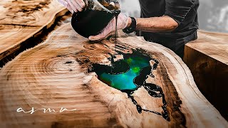 GEYSER LAKE made of epoxy? No, I'm for the classic ASMR wood by NO MORE WORDS 61,416 views 7 months ago 18 minutes