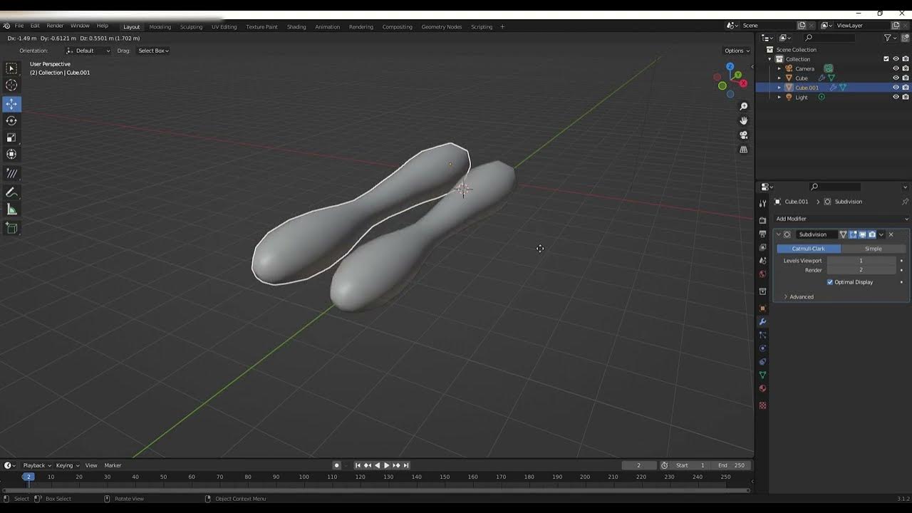 Shift + D Object Mode Duplicate 複製 コピペ Blender - YouTube