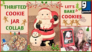 THRIFTED COOKIE JAR COLLAB | LET'S BAKE  CHRISTMAS COOKIES FOR SANTA