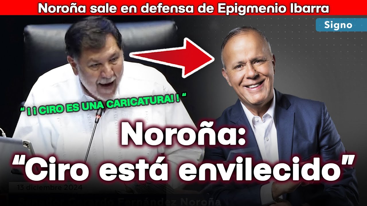 Noroña vs Ciro Gómez Leyva: La polémica con Epigmenio Ibarra