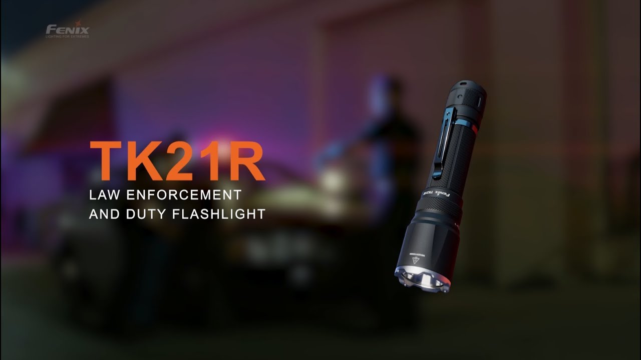 The Fenix TK21R tactical duty flashlight delivers up to 3600