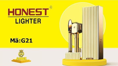 Bật lửa xăng đá đồng khối Honest G21 đánh lửa độc đáo nhất quả đất
