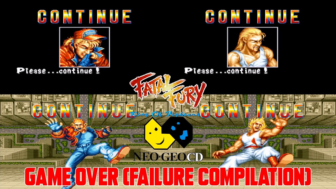 Game Over: Fatal Fury 1: King of Fighters (Neo-Geo CD) (Failure Compilation)