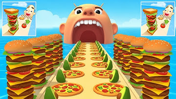 Sandwich Runner - ASMR Gameplay Android,iOS Walkthrough Pro Game Mobile (Level Up) #6