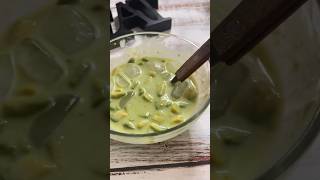 Avocado With Condensed Milk And Ice Cube Ado