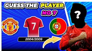 Guess the Legend of football club  No 7 Player | Tuti Football Quiz 2024