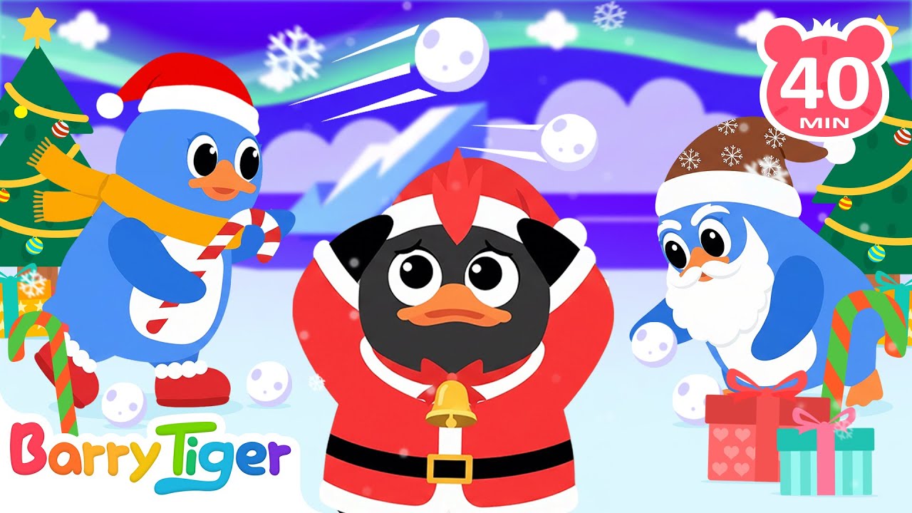 和萌萌企鵝兄弟過聖誕的一天🐧❄ | 一年一度的快樂時光 | Kids Cartoon | 國語動畫 | 卡通片 | BarryTiger | 貝樂虎