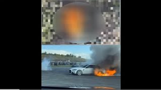 Сын кадырова сжигает дорогой автомобиль, а кто-то сгорает в Украине