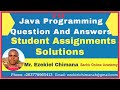 Files in java |Java Assignment Solutions for university students with Mr Ezekiel
