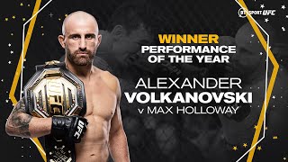 Alex Volkanovski 🏆 Sensational Display v Max Holloway Takes 2022 #FightWeek Performance of the Year