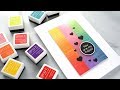 Capsule Card 6 - Rainbow Stamping with Ink Blending