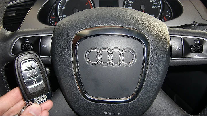 How to start an Audi A4 2009 (and others) with ignition key / how to use / wie starten