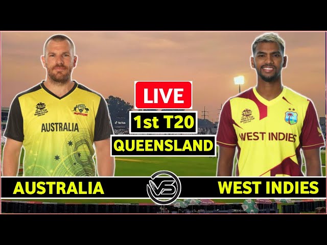 Australia vs West Indies 1st T20 Live | AUS vs WI 1st T20 Live Scores & Commentary