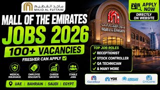 Dubai Jobs 2026 | Dubai Job Vacancy 2026 | Mall of the Emirates Jobs | Latest Dubai Jobs