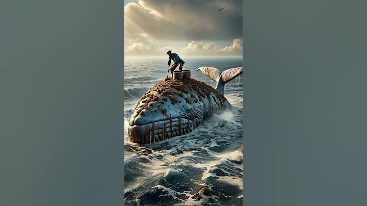 Brave Sailor Cleans a Giant Whale Covered in Barnacles | Heartwarming Ocean Rescue