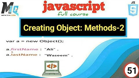 Javascript Object Methods part-2 | In urdu hindi tutorial beginners