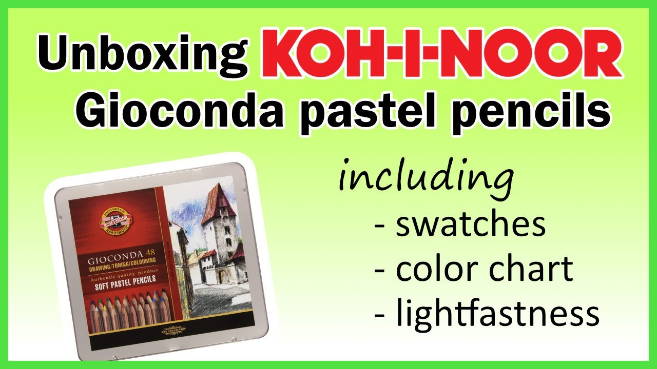 Koh-I-Noor Gioconda Soft Pastel Pencil Tin Set of 36